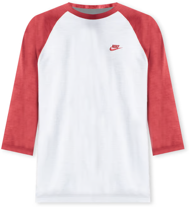 Nike Club 3/4 Raglan Top Crimson