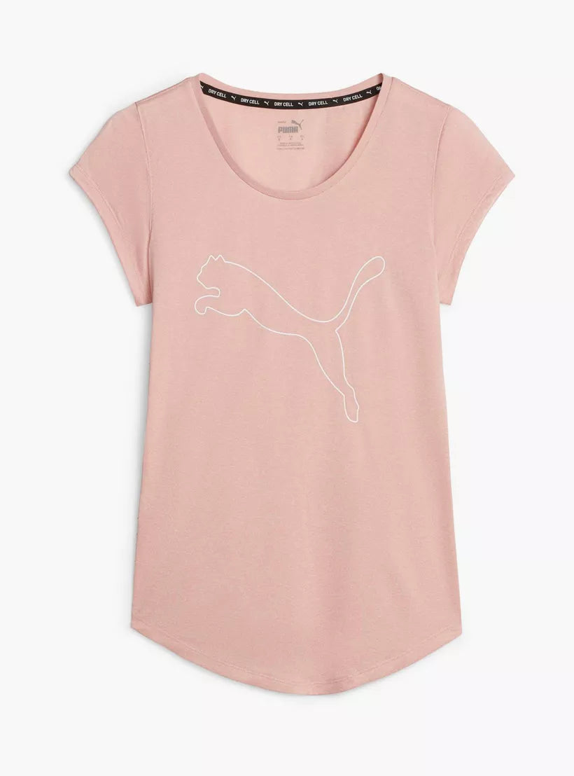 Puma W Performance Hether Cat Tee Pink Heather