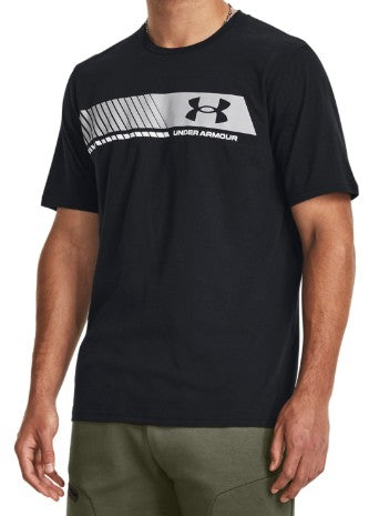 UA Men LC Stripes SS Blk