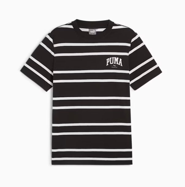Puma Squad Stripe AOP Tee Black