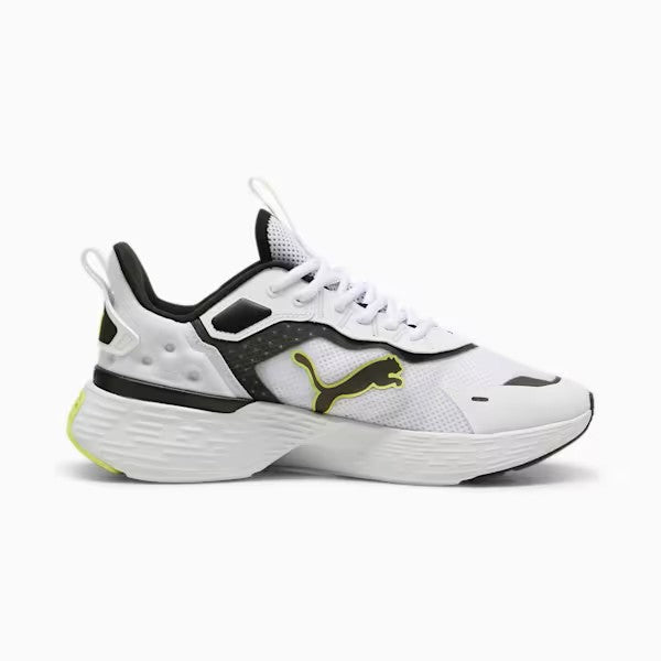 PUMA SOFTRIDE SWAY WHITE/BLACK/LIME