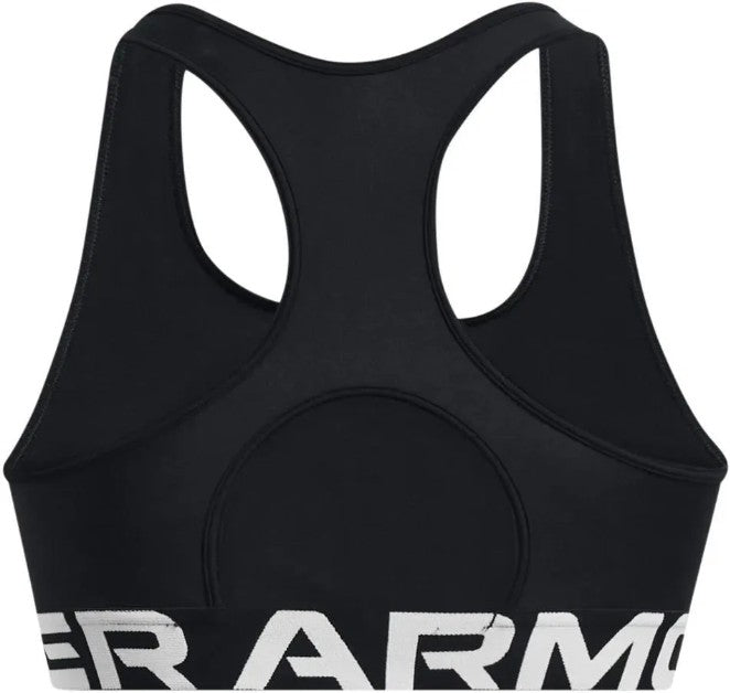 UA Womens HG Armour MD Brndd Blk/Wht