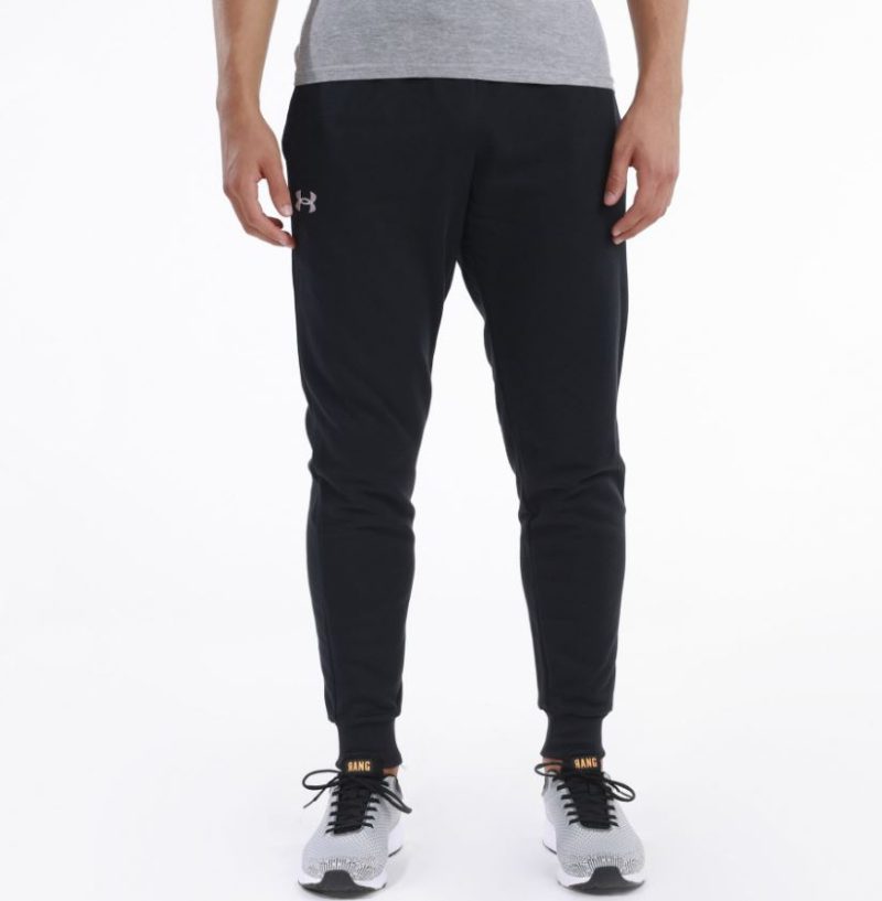 Under Armour Men Rival Fleece Joggers Blk/Wht