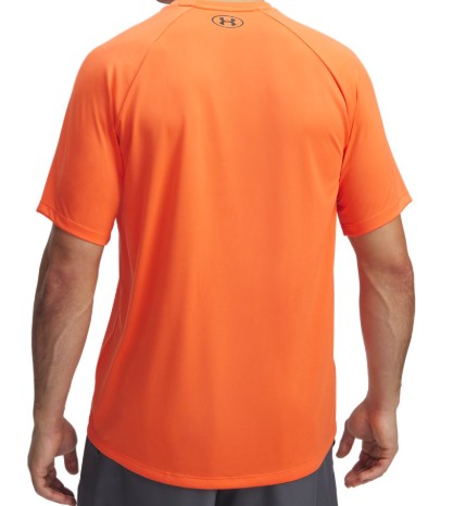 UA Men Tech Print Fill SS Fire