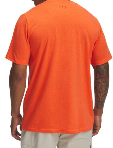 UA Men Rflctve Big Logo SS Fire