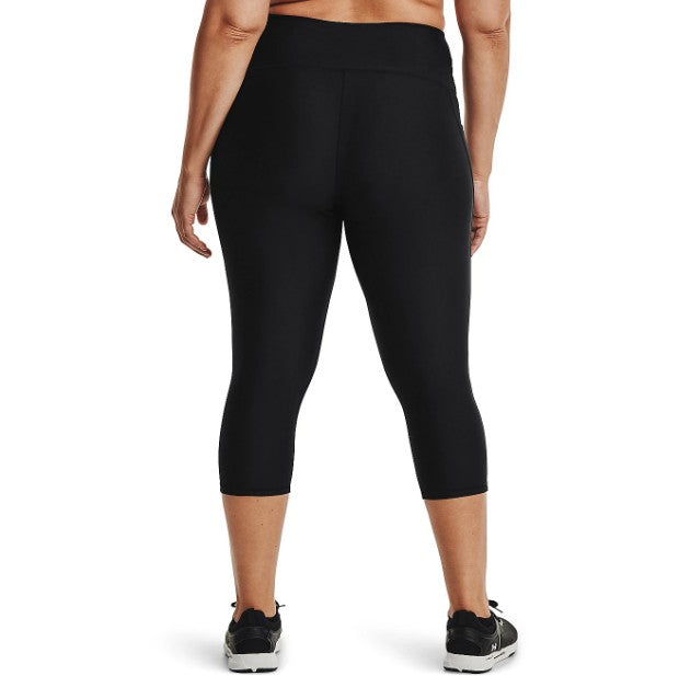 Under Armour Womens HG Armour HI Capri Blk/Wht