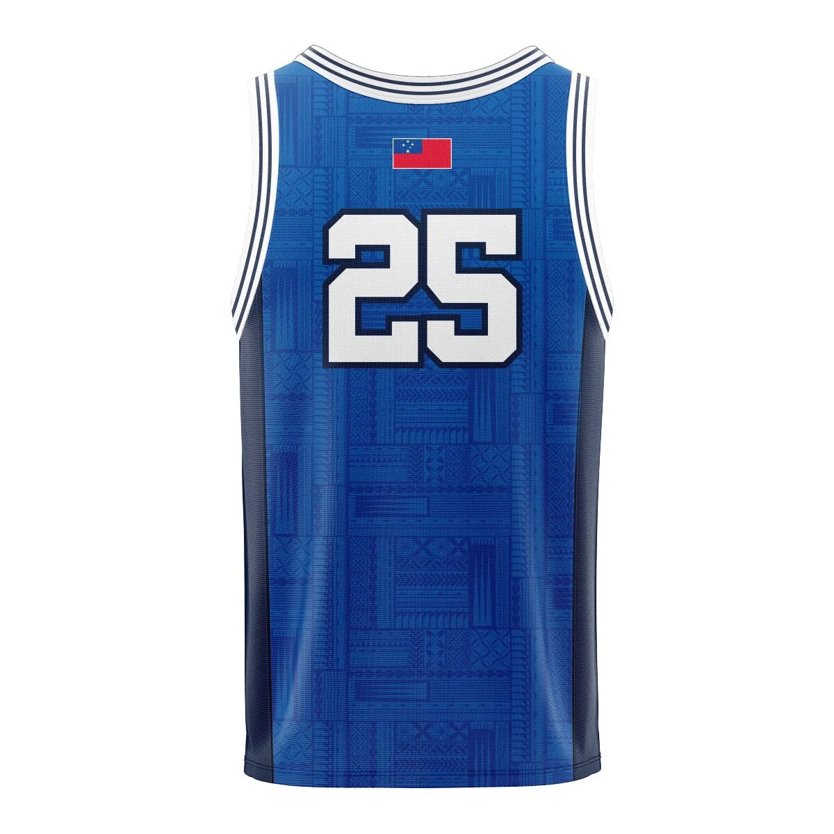 2025 Lakapi Samoa Men's Basketball Singlet Blue
