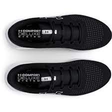 UA MENS UA CHARGED PURSUIT 3 BL BLK/WHT