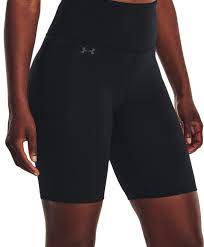 UA WOMENS MOTION BIKE SHORT BLK/GRY