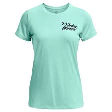 UA WOMENS TECH TWIST GRAPHIC SS WHT/BLK