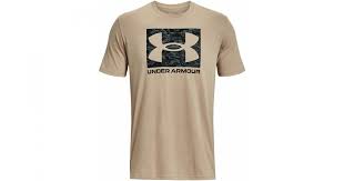 UA MN ABC CAMO BOXED LOGO SS SAHARA