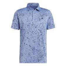 ADIDAS MN JACQUARD POLO SHIRT BLUE