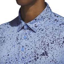 ADIDAS MN JACQUARD POLO SHIRT BLUE