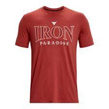 UA MENS UA PJT ROCK PARADISE SS RED/WHT
