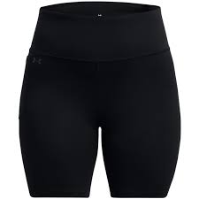UA WOMENS MOTION BIKE SHORT BLK/GRY
