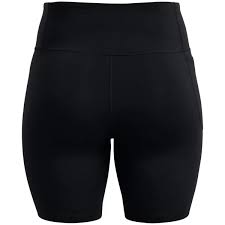 UA WOMENS MOTION BIKE SHORT BLK/GRY