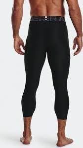 UA MENS HG ARMOUR 3/4 LEGGING BLK