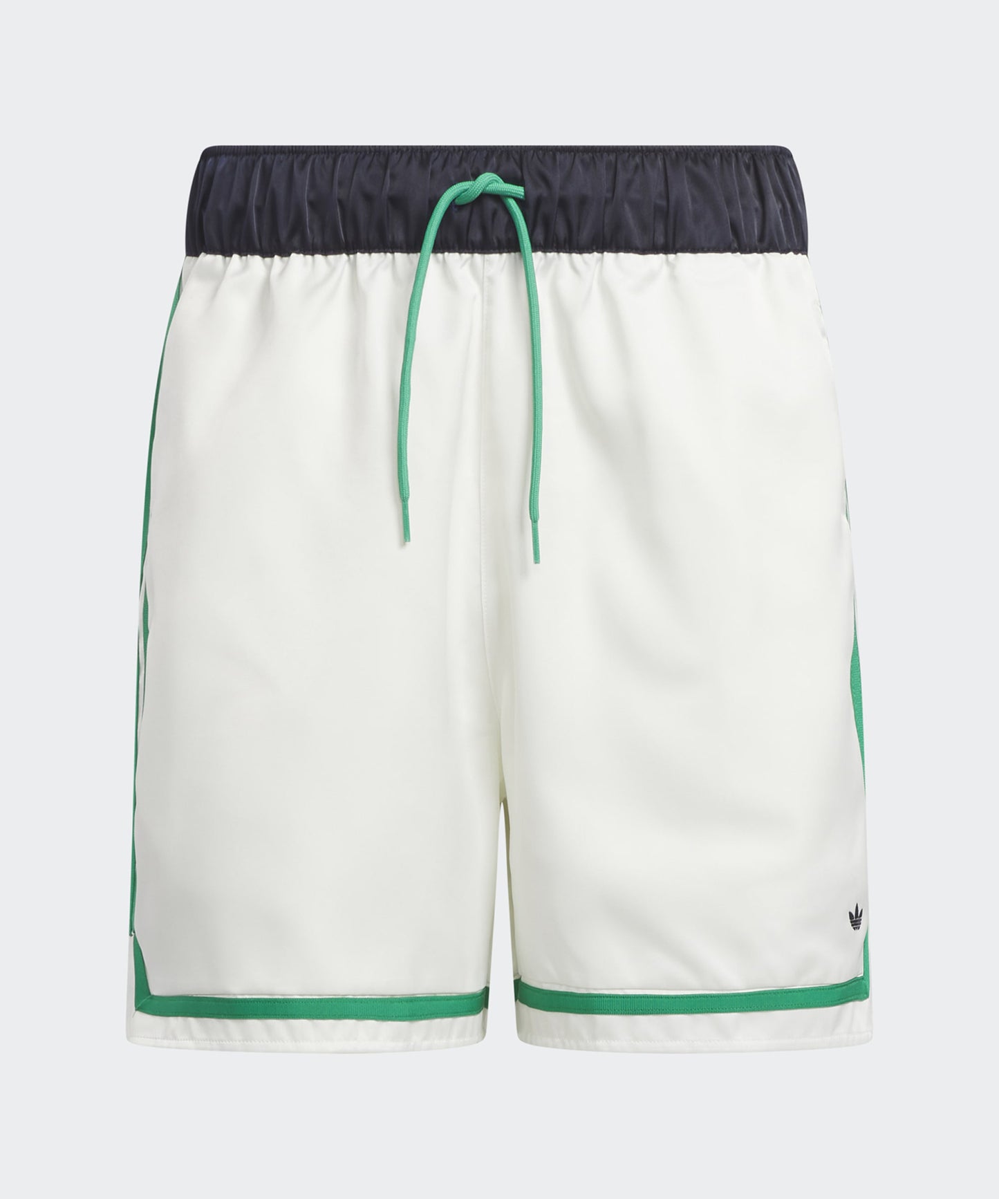 ADIDAS HOOP PREP SHORT OFF WHT/COURT GRN