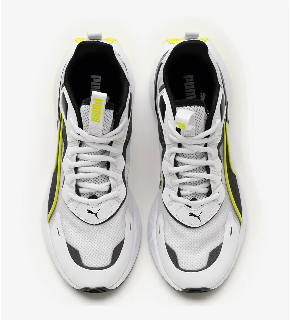 PUMA SOFTRIDE SWAY WHITE/BLACK/LIME