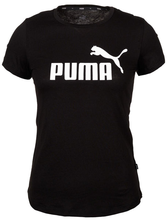 Puma Wmns Ess Logo Tee Black
