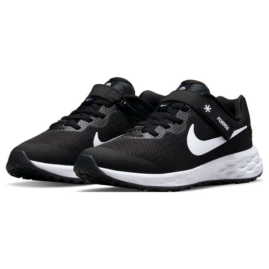 NIKE REVOLUTION 6 FLYEASE BLK/WHT