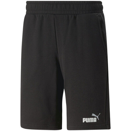 PUMA ESS+ 2 COL SHORTS 10" BLACK/WHITE