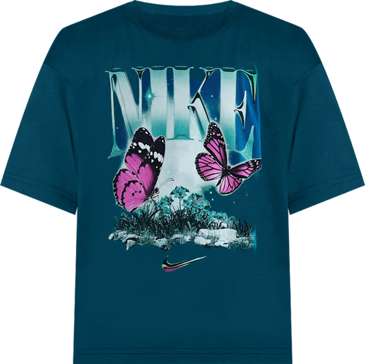 Nike Girls Sports Wear Tee Butterfly