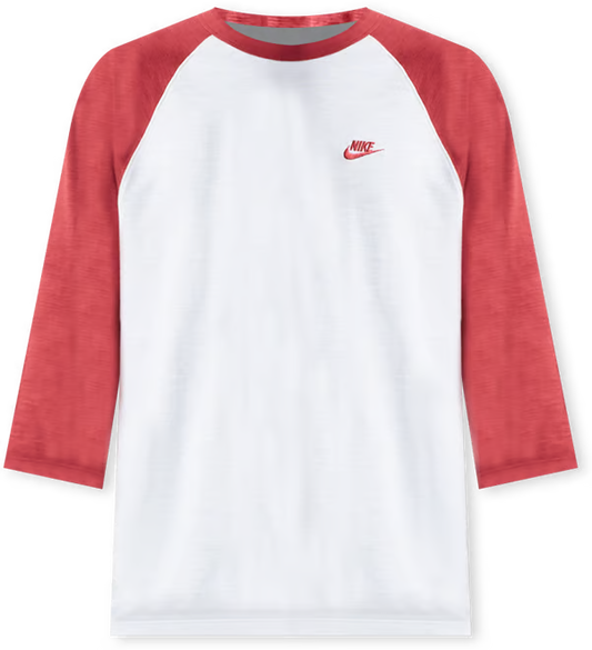 Nike Club 3/4 Raglan Top Crimson