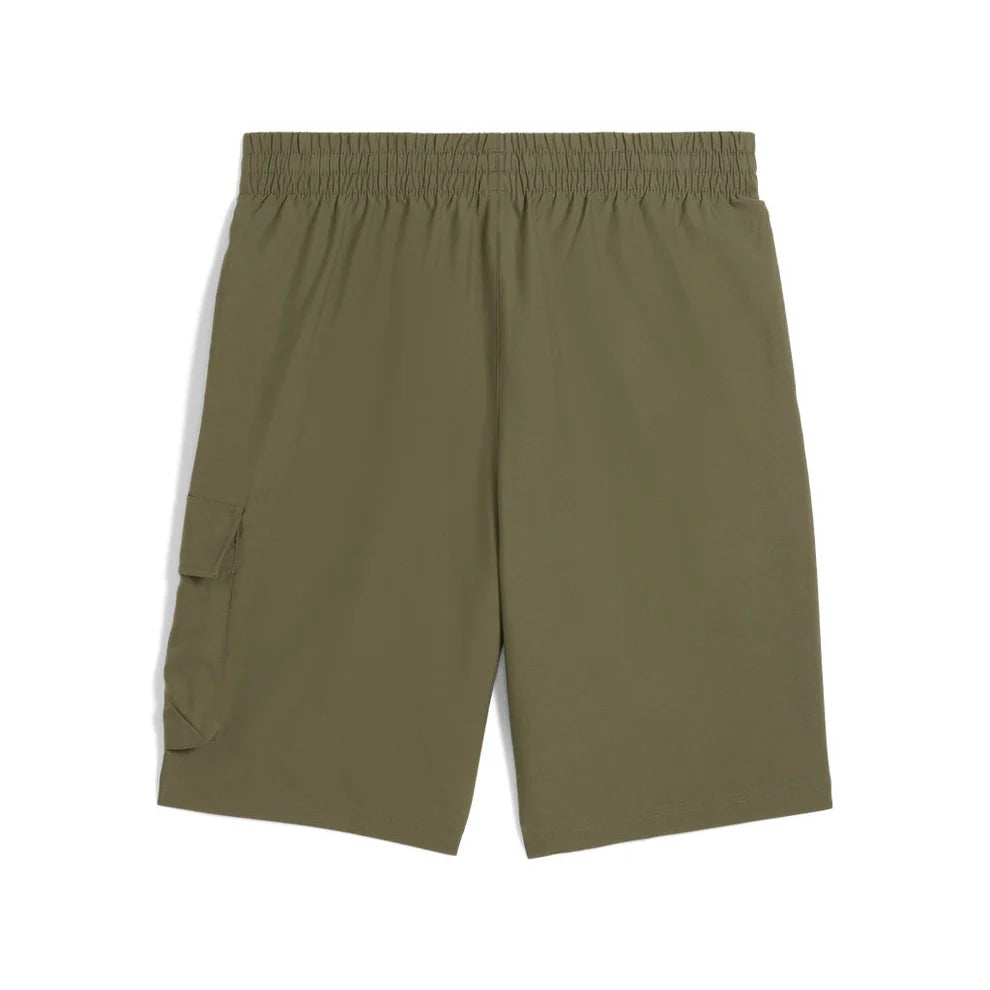 Puma Ess No.1 Logo Woven Cargo Short Green