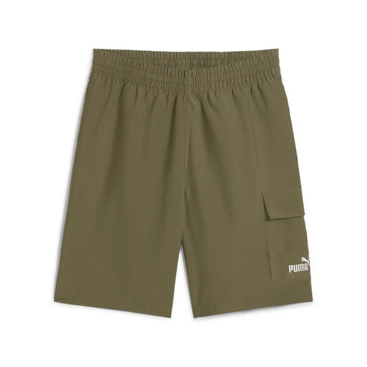 Puma Ess No.1 Logo Woven Cargo Short Green