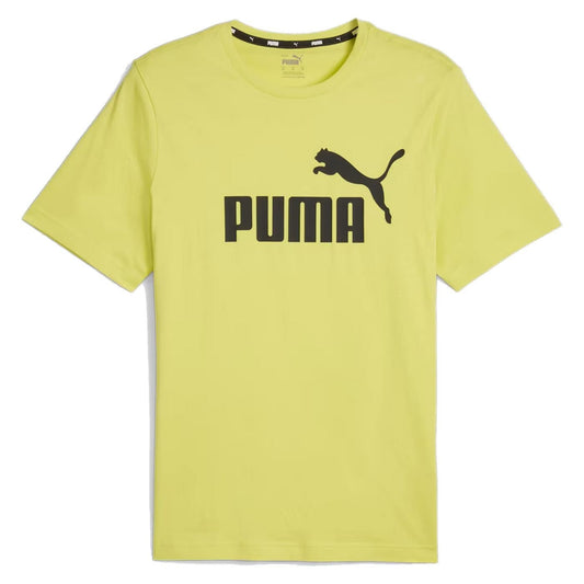 PUMA ESS LOGO TEE (S) LIME SHEEN