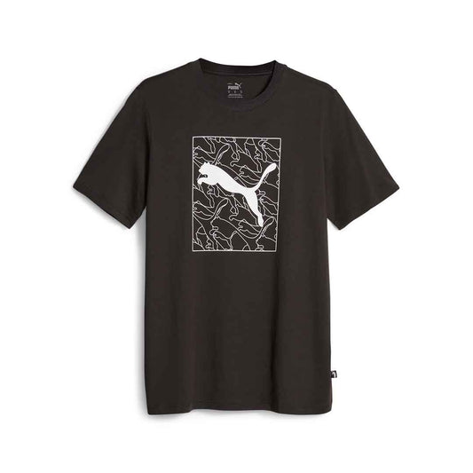 PUMA GRAPHICS CAT TEE BLACK