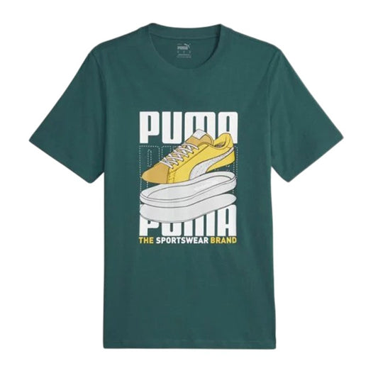 PUMA GRAPHICS SNEAKER TEE MALACHITE