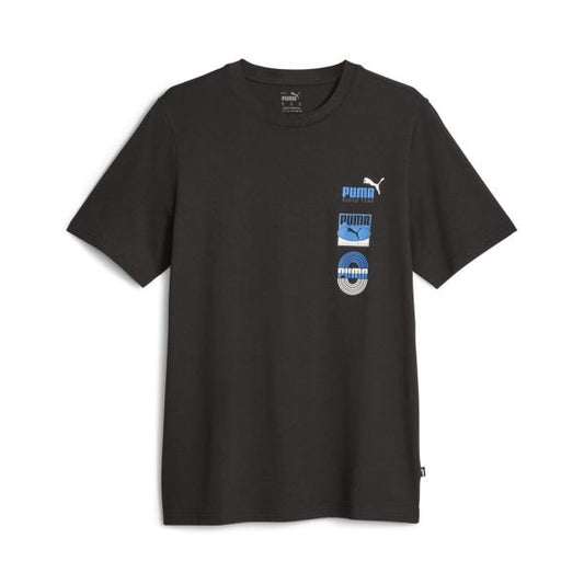 PUMA GRAPHICS VERTICAL TEE BLACK