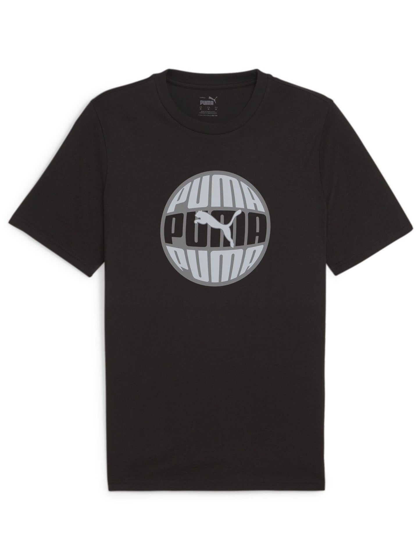 PUMA GRAPHICS CIRCULAR TEE BLACK