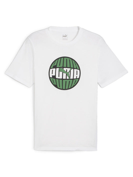 PUMA GRAPHICS CIRCULAR TEE WHITE