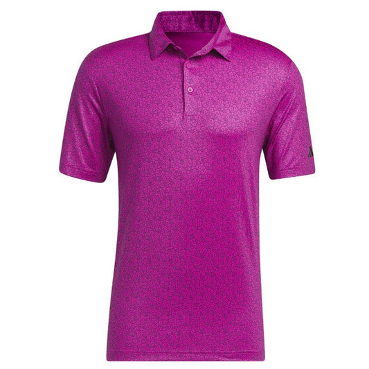 Adidas MN Seasonal Print Polo Shirt Fucshia