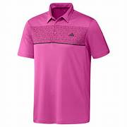 Adidas MN Chest Prnt Polo Shirt Lucid Fuchsia