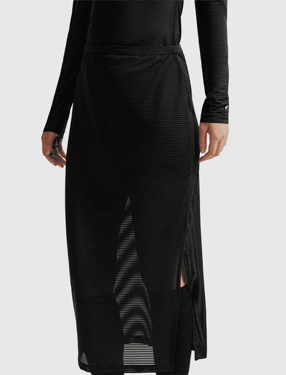 Nike Women's Sheer Midi Skirt Black