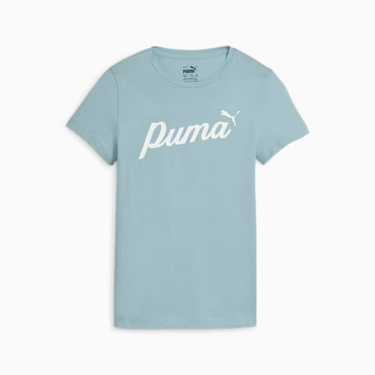 PUMA ESS+ SCRIPT TEE G TURQUOISE SURF