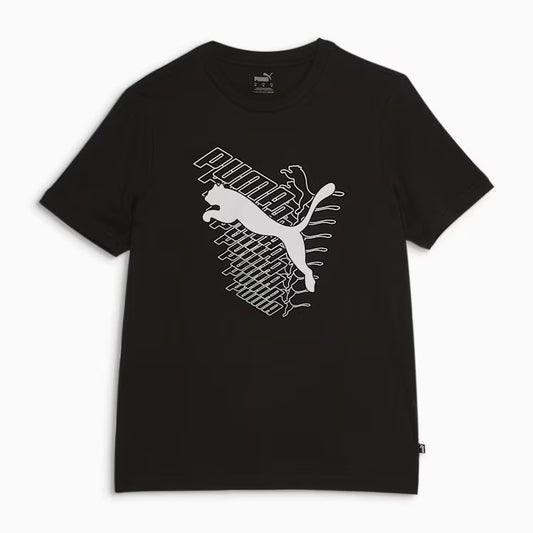 PUMA GRAPHICS CAT TEE BLACK