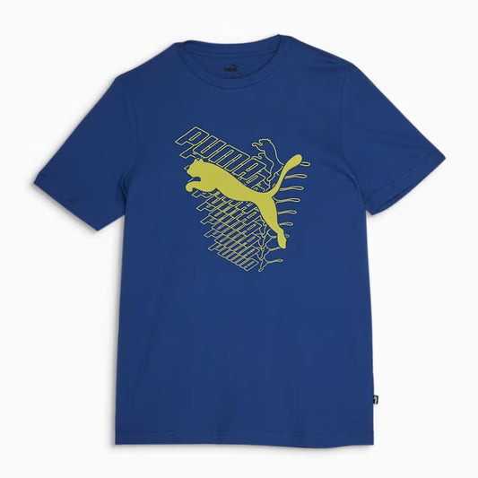 PUMA GRAPHICS CAT TEE COBALT GLAZE