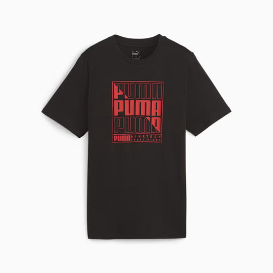 PUMA GRAPHICS PUMA BOX TEE BLACK