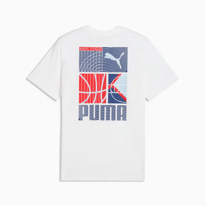 Puma Graphic Sports Tee White