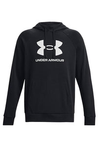 UA Men Rival Fleece Logo HD Blk/Wht