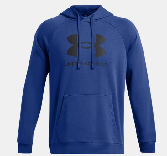 UA Men Rival Fleece Logo HD Blue
