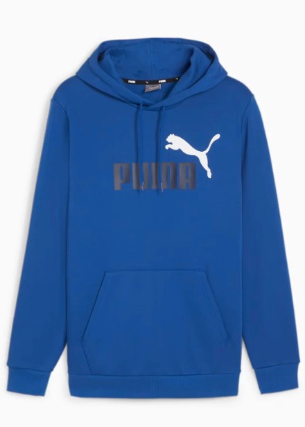 Puma-Ess+2 Col Big Logo Hoodie FL Cobalt