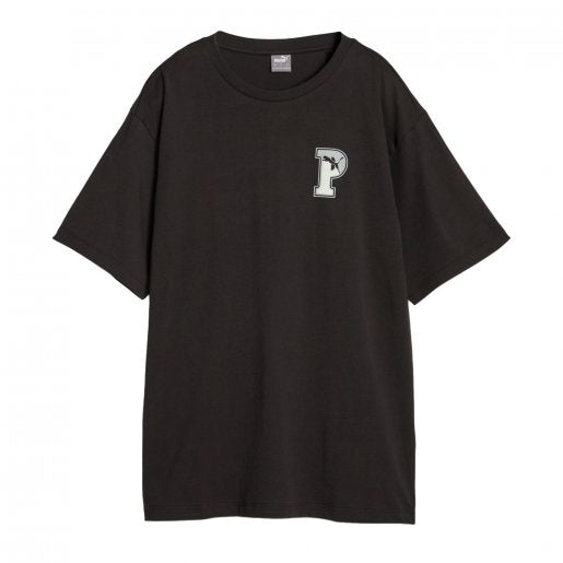 PUMA WMNS SQUAD PRNTD TEE BLACK