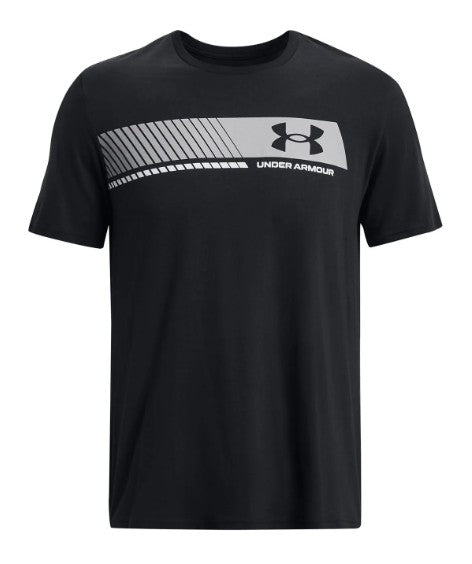 UA Men LC Stripes SS Blk