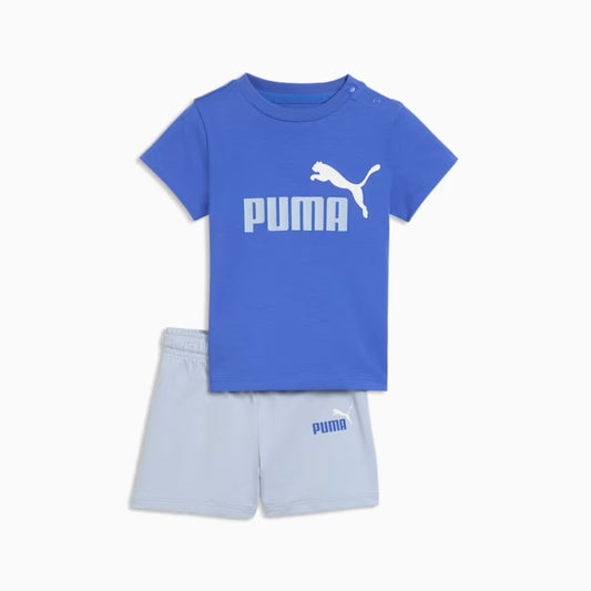 Puma Minicats Ess Tee and Shorts Set Royal
